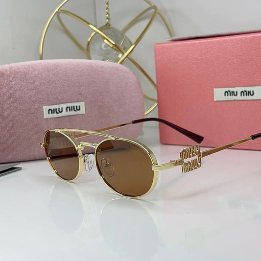 Miu Miu Soleil Gold